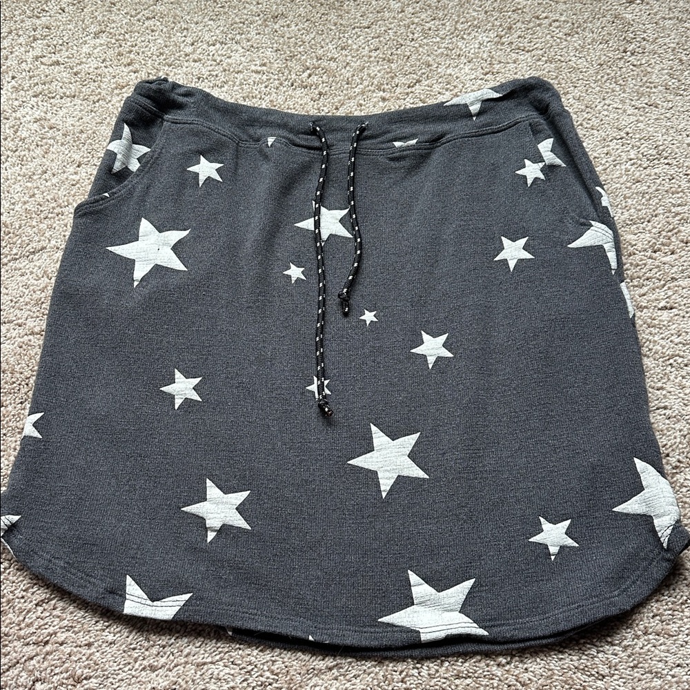 Sundry Charcoal Skirt with Cream Accents-size 1